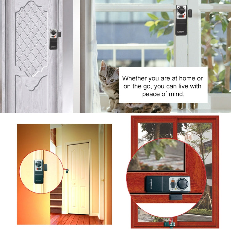 DOBERMAN SE-0119 Household Anti-theft Wireless Remote Control Door Magnetic Sensor Alarm, SE-0119 DOBERMAN SE-0119 Household Anti-theft Wireless Remote Control Door Magnetic Sensor Alarm, SE-0119